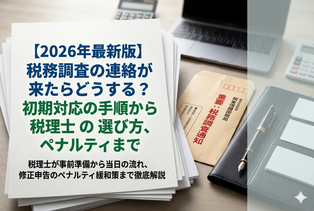 税務調査の連絡が来たらどうする？初期対応の手順から税理士の選び方、ペナルティまで徹底解説