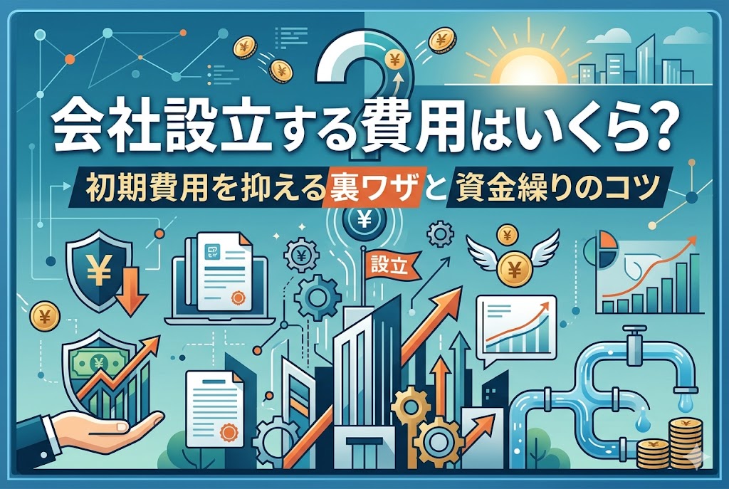 会社設立する費用はいくら？　　　　　　　　　　　　　　　　　　　　　　　　　　　　　　初期費用を抑える裏ワザと資金繰りのコツ