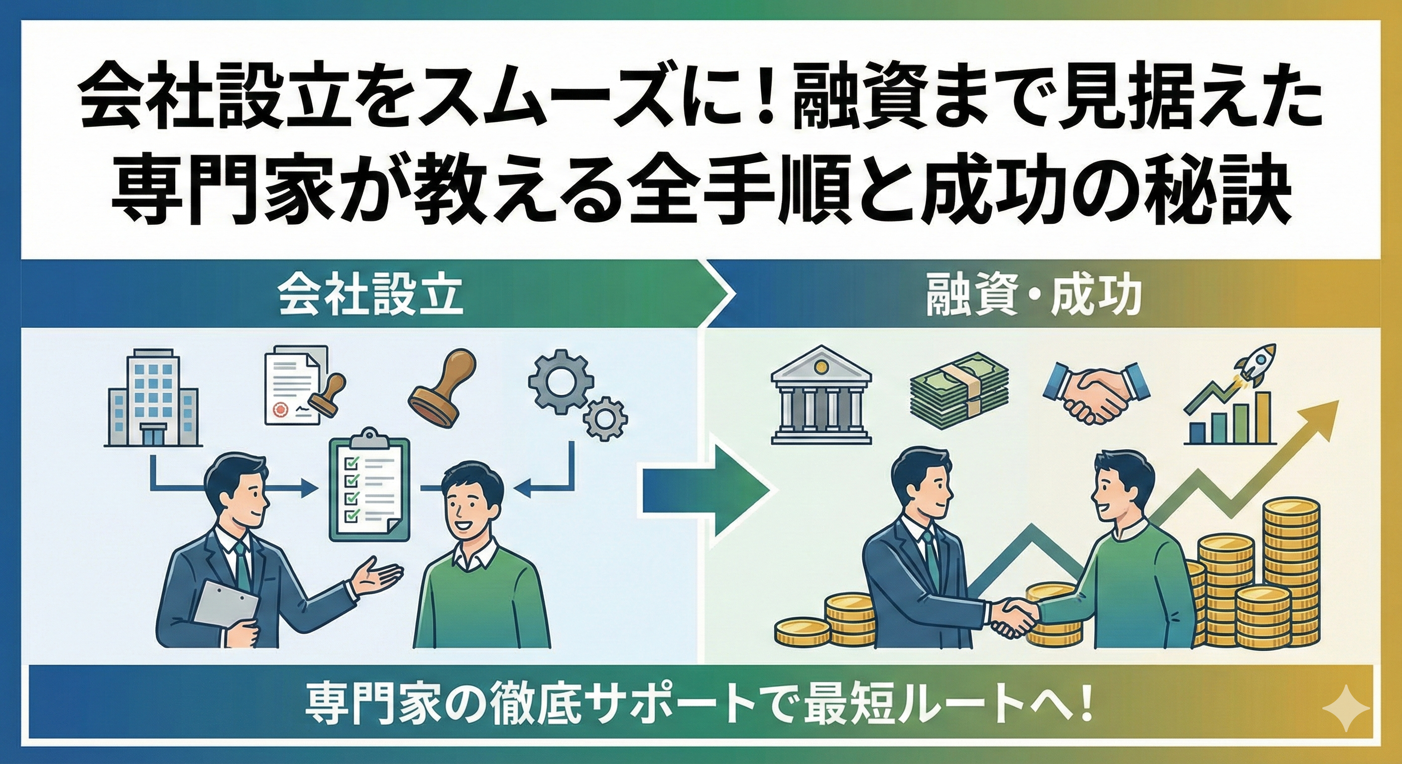 会社設立をスムーズに！融資まで見据えた専門家が教える全手順と成功の秘訣